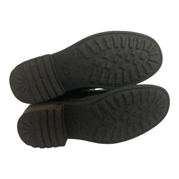 Ugg Women’s Size 7 Black Seldon Leather Zip Back Riding Boots 1006038 - Picture 7 of 8